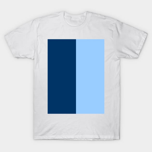 Coventry Retro 1898 Blue & Navy Half & Half T-Shirt by Culture-Factory